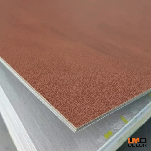 Realistic Oak Walnut Wood Grain Bamboo Charcoal Veneer Sheet Texture 3D Embossed WPC Wall Board Replacement For Solid Wood factory